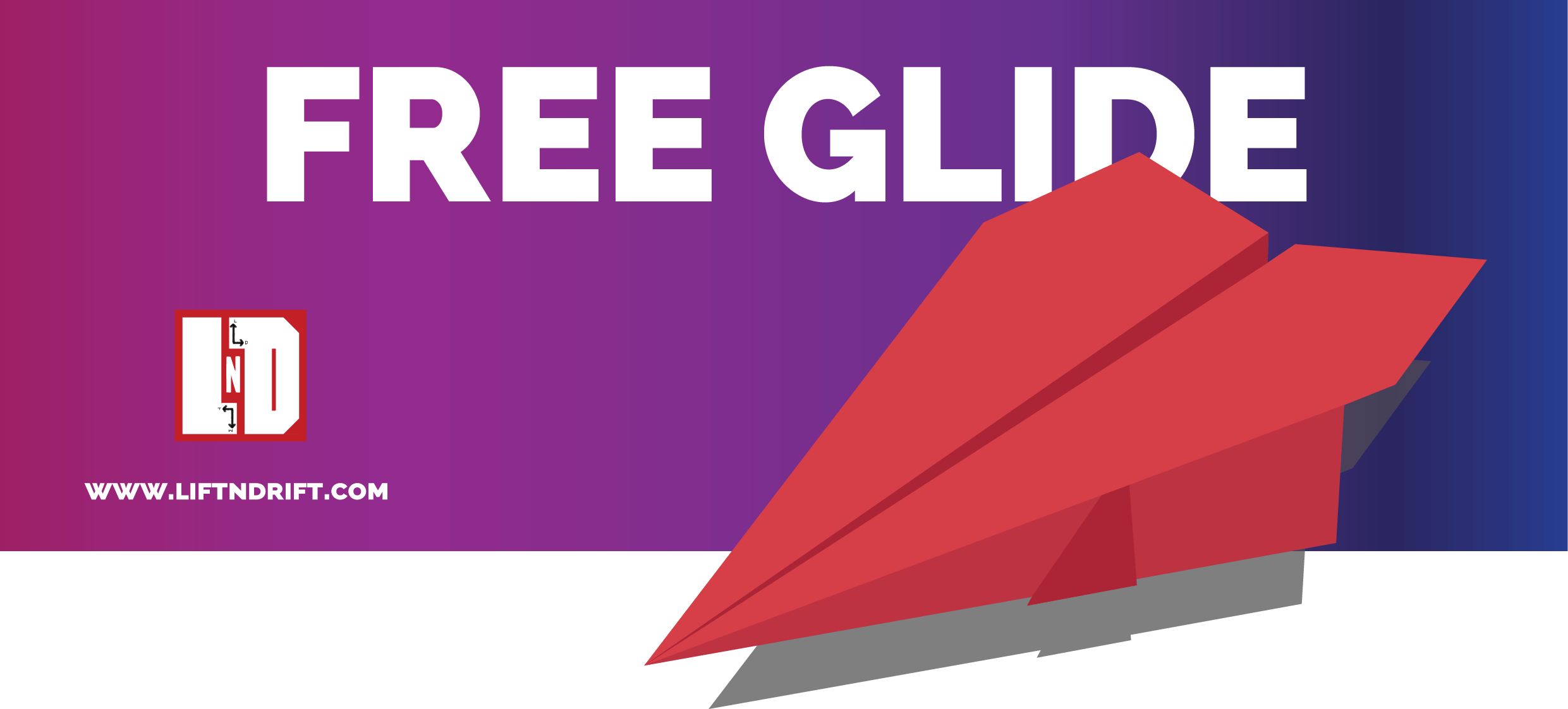 Free glide paper airplane