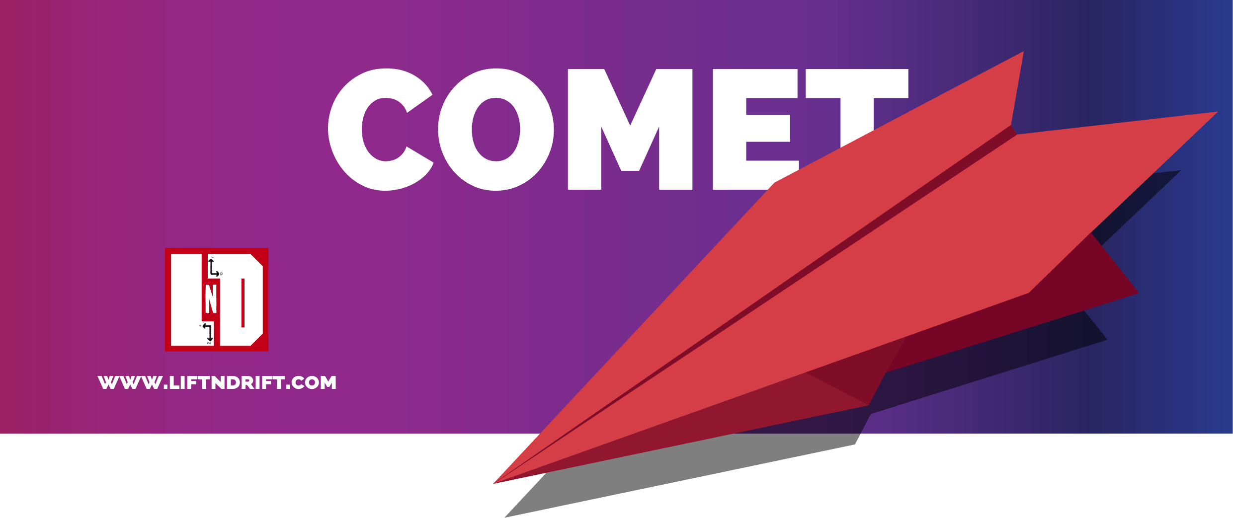 Comet paper airplane