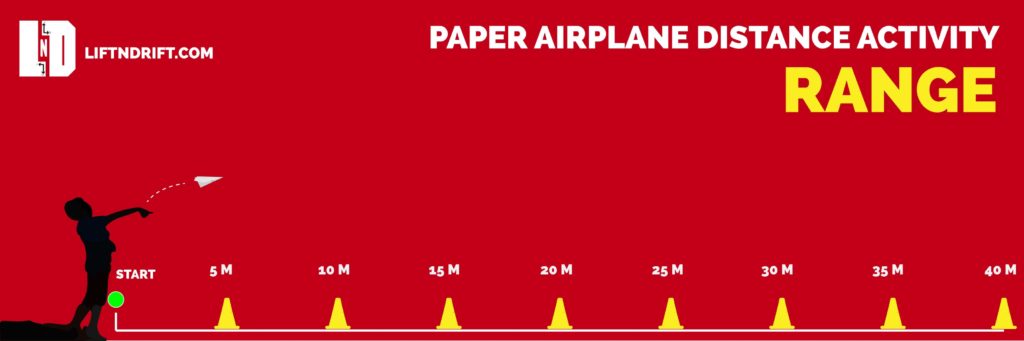 paper airplane game range activity