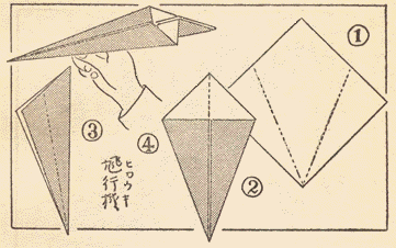 Ancient paper airplane scriptures in chinese mandarin