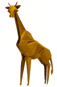 An origami giraffee